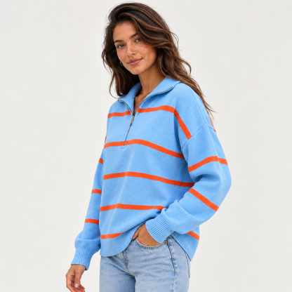 Acantive Striped Quarter-Zip