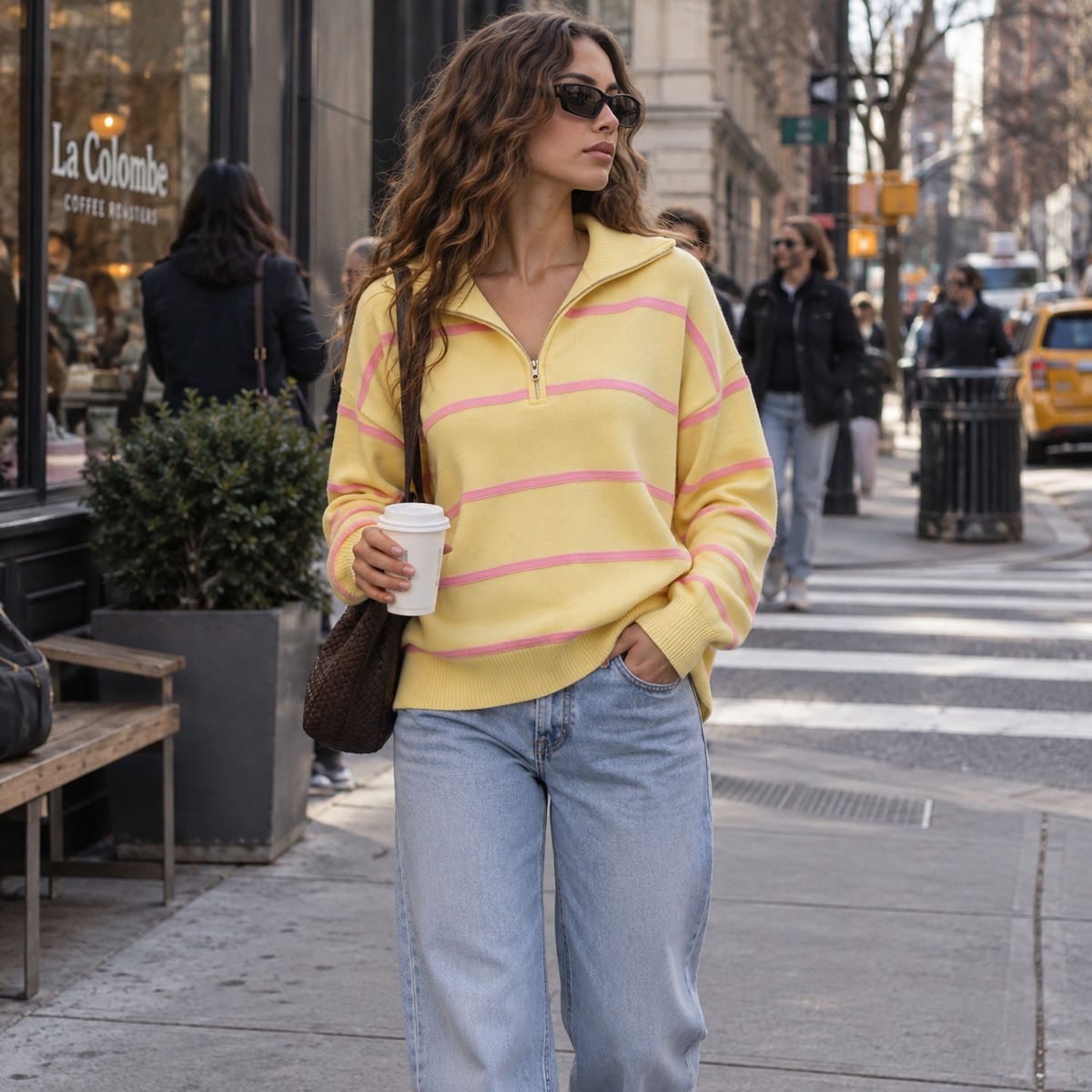 Acantive Striped Quarter-Zip