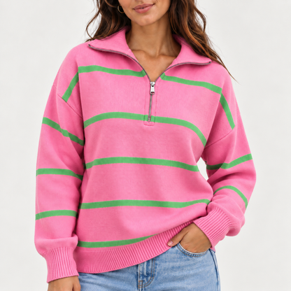 Acantive Striped Quarter-Zip