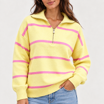 Acantive Striped Quarter-Zip