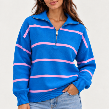 Acantive Striped Quarter-Zip
