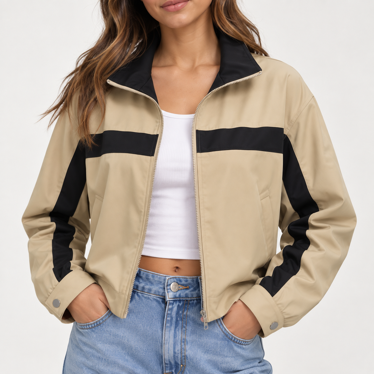 Acantive Color Block Track Jacket