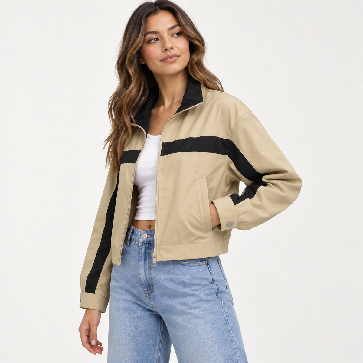 Acantive Color Block Track Jacket