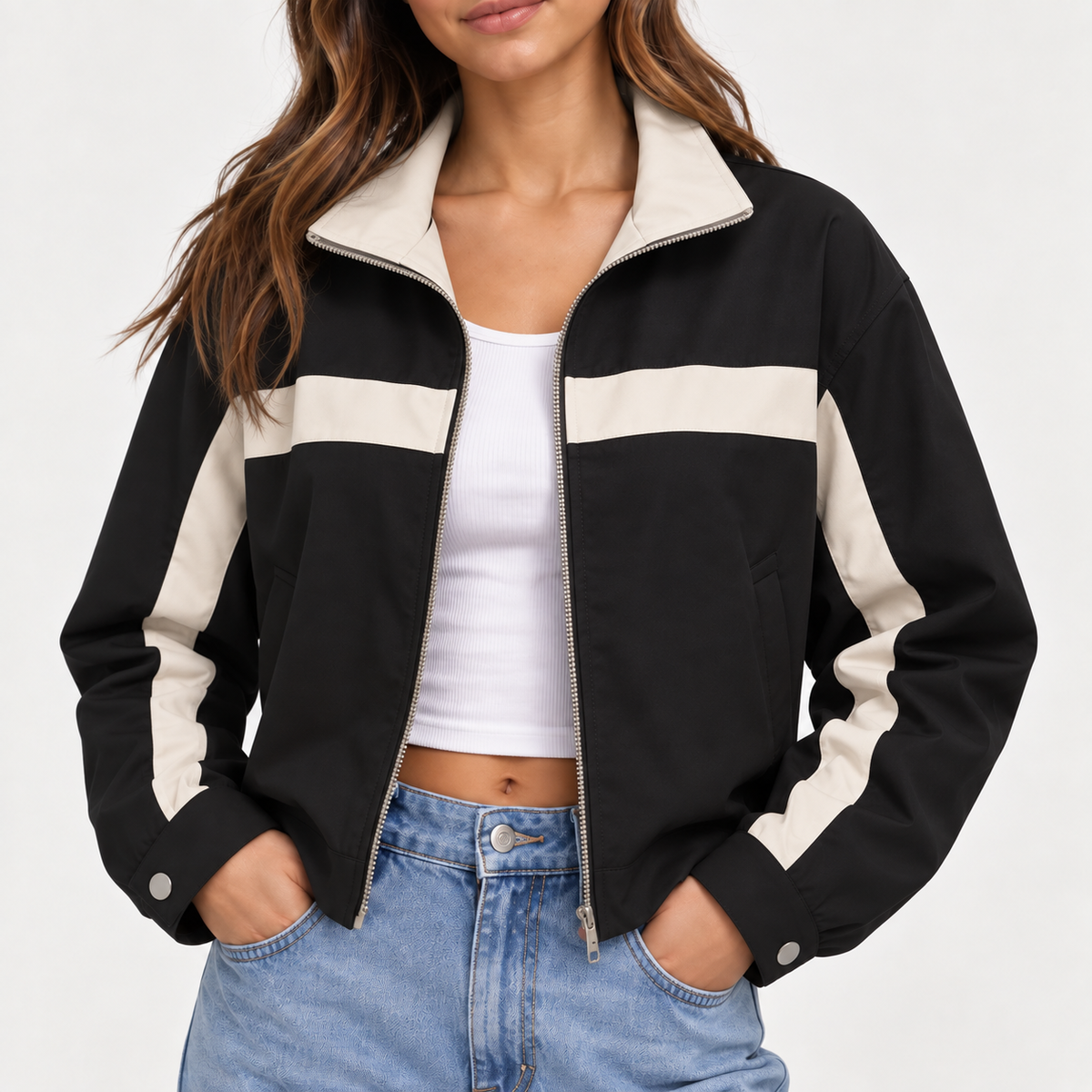 Acantive Color Block Track Jacket