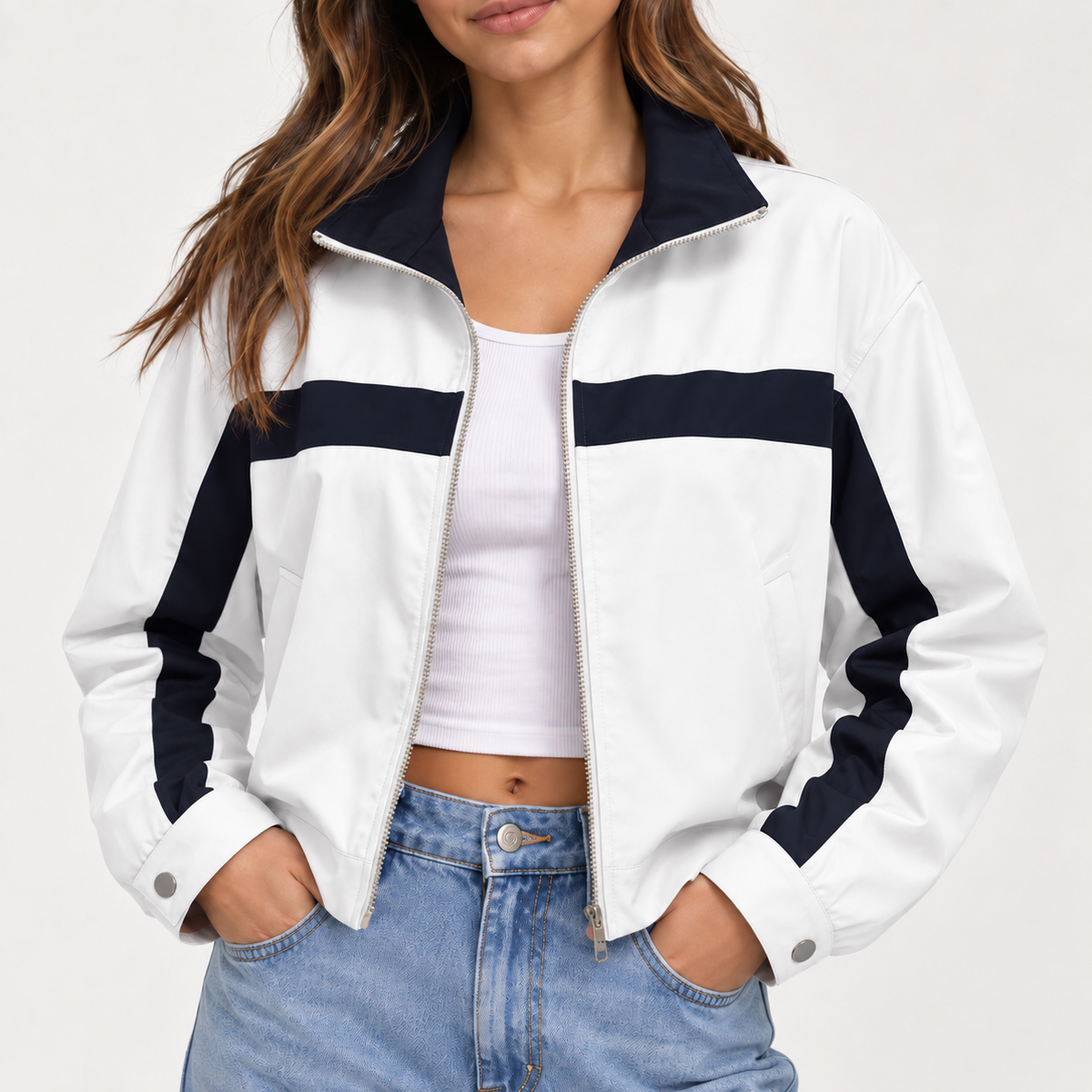 Acantive Color Block Track Jacket
