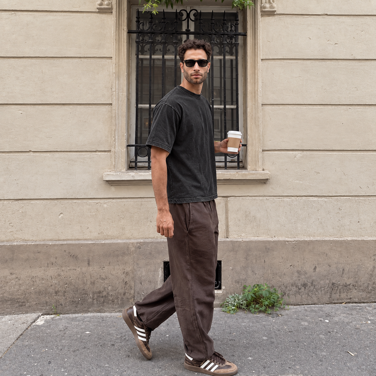 Acantive Vintage Wash Oversized Tee