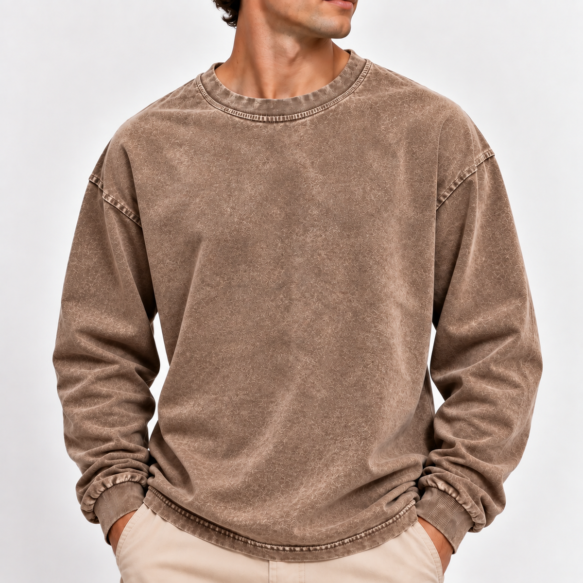 Acantive Vintage Washed Long Sleeve Tee