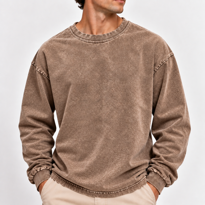 Acantive Vintage Washed Long Sleeve Tee