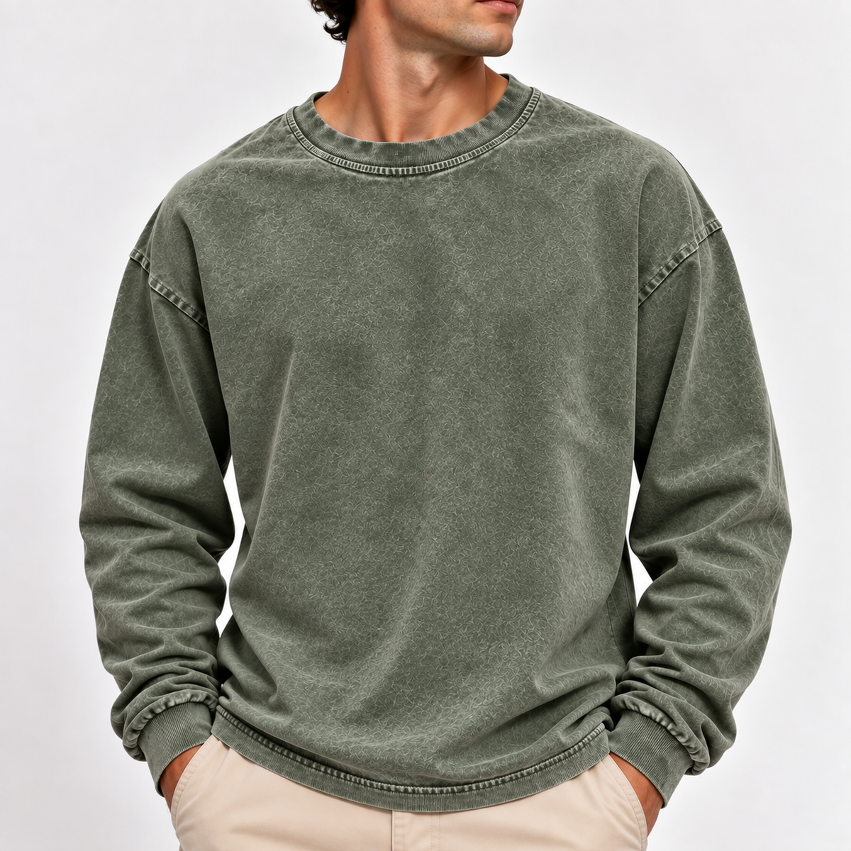 Acantive Vintage Washed Long Sleeve Tee