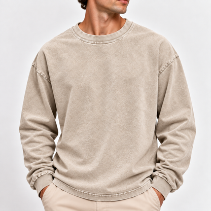 Acantive Vintage Washed Long Sleeve Tee