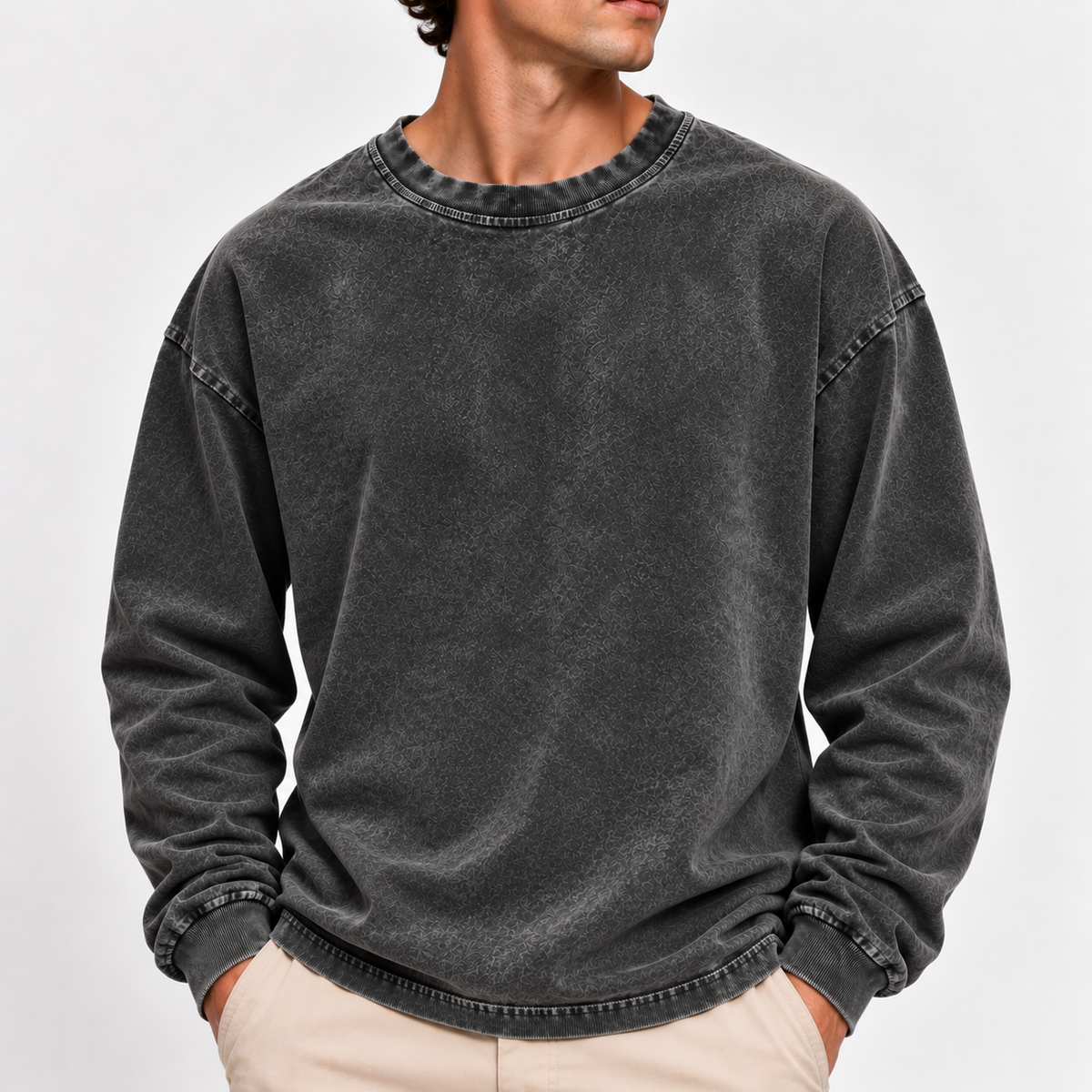 Acantive Vintage Washed Long Sleeve Tee