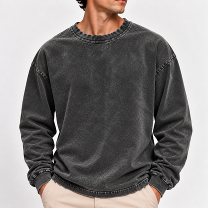 Acantive Vintage Washed Long Sleeve Tee