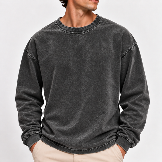 Acantive Vintage Washed Long Sleeve Tee