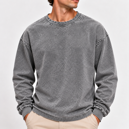 Acantive Vintage Washed Long Sleeve Tee