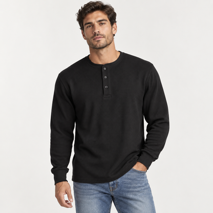 Acantive Waffle-Knit Henley