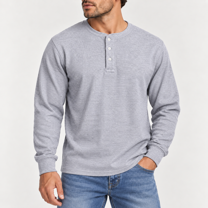 Acantive Waffle-Knit Henley