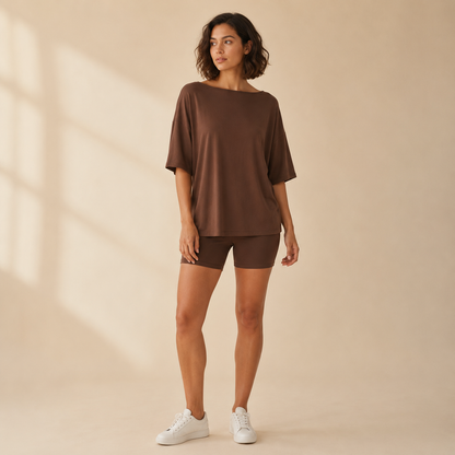 Wide-Neck Lounge Set