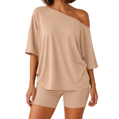 Wide-Neck Lounge Set
