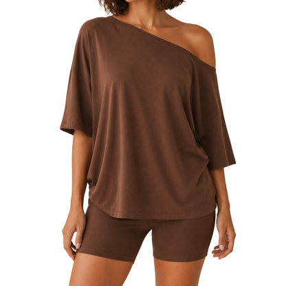 Wide-Neck Lounge Set