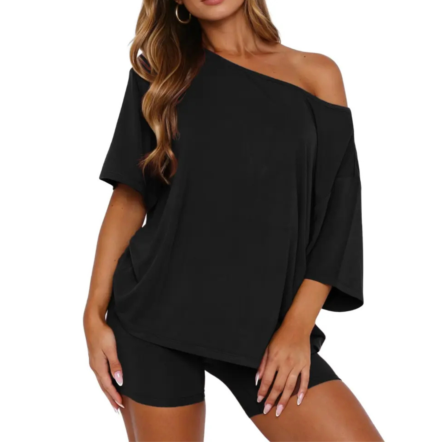 Wide-Neck Lounge Set
